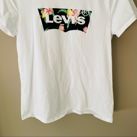 Levi's Short Sleeve Tee Shirt White Sz Small - Picture 3 of 9